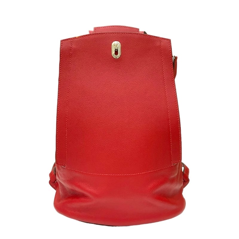 HERMES SAC A DOS BACKPACK: HERMES Sac A Dos Backpack Brand: HERMES Type: Backpack Â· Daypack Material: Evergrain Color: Rouge Kazak SilverHardware Size: W7.1 x H12.2x D4.5inch Accessories: None Accessories Notice: