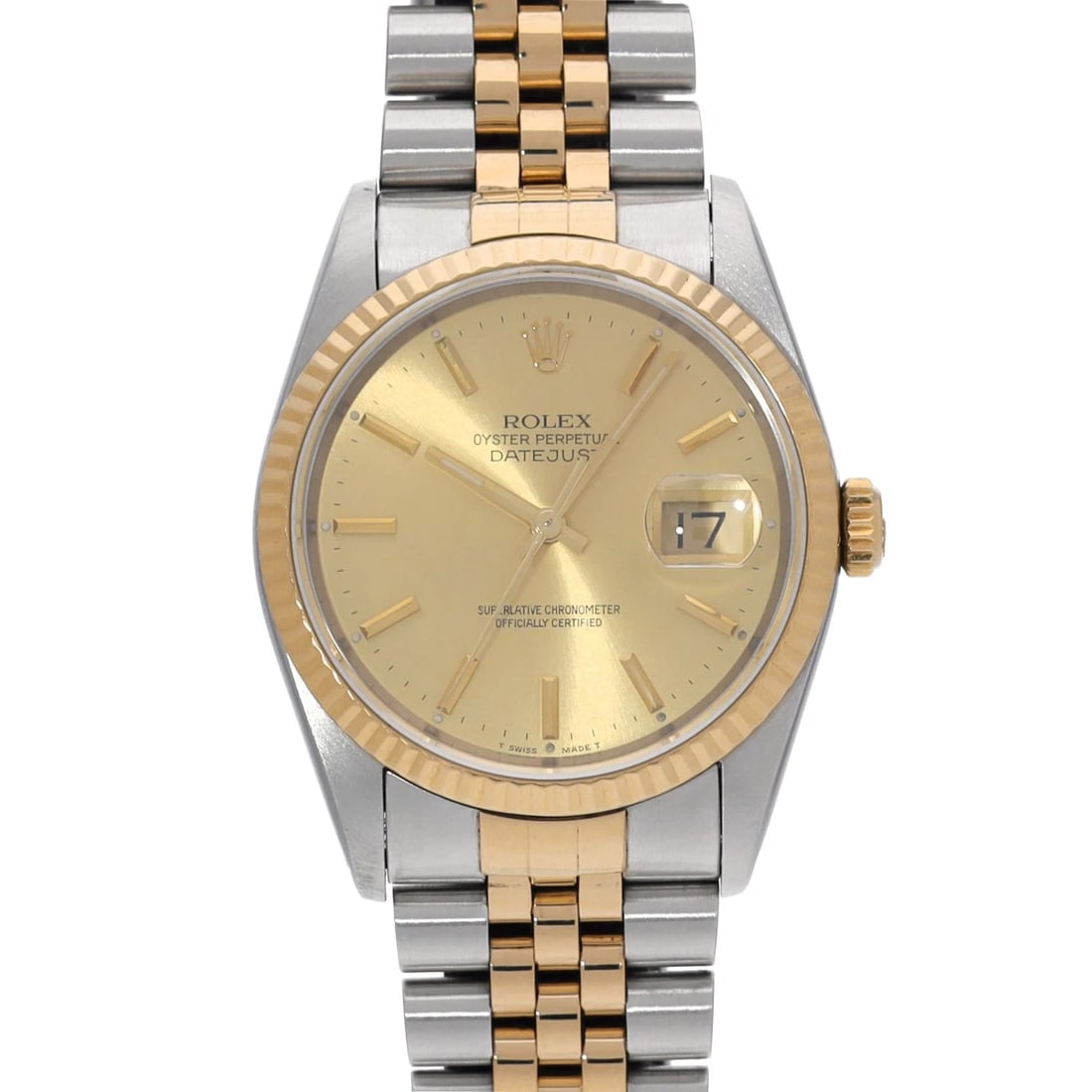 ROLEX DATEJUST CHAMPAGNE WATCH (1 of 4)