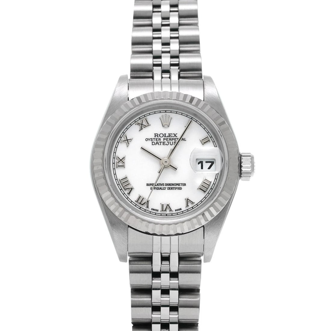 ROLEX DATEJUST WHITE WATCH: ROLEX Datejust white WATCH Brand: ROLEX Type: Wristwatch Material: Band Material Stainless steel, Case Material Stainless steel Color: Dial Color white Size: Case H/about 26mm W/about 26mm D/about