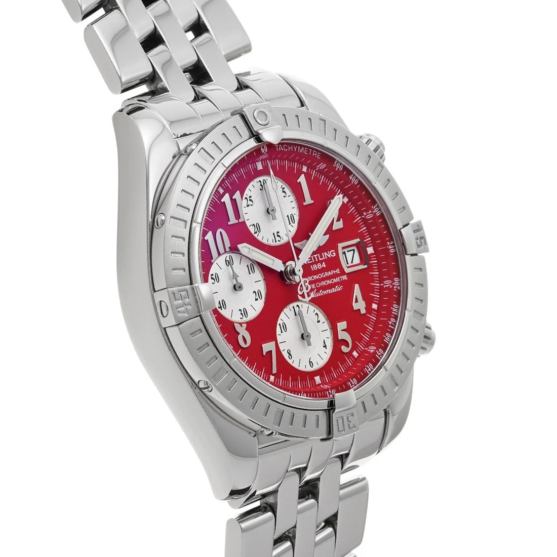 BREITLING CHRONOMAT EVOLUTION RED WATCH - 3