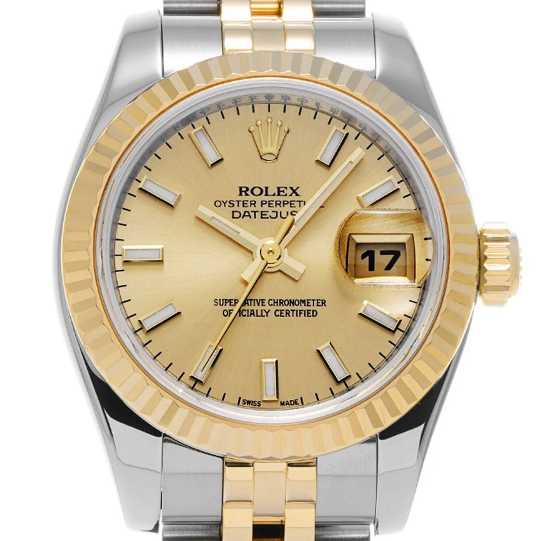 ROLEX DATEJUST CHAMPAGNE WATCH - 5