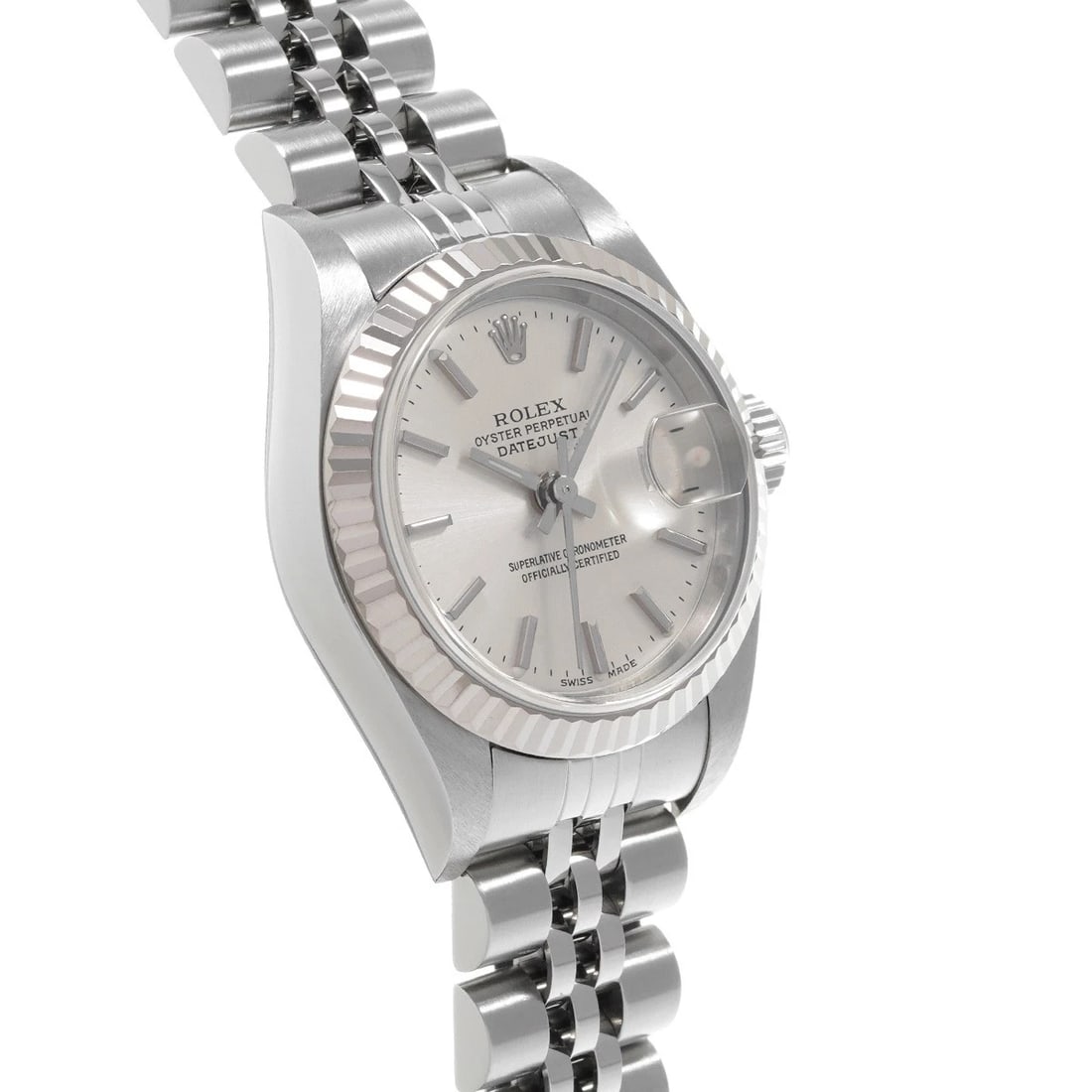ROLEX DATEJUST SILVER WATCH - 3