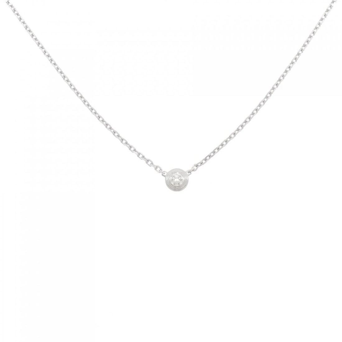 CARTIER D'AMOUR EXTRA SMALL NECKLACE: Cartier d'Amour Extra Small Necklace Brand: Cartier Type: Necklace Material: 750 White Gold Main Stone Natural Color: White Gold Size: 38 41cm ActualSize Diameter: 3.7mm Chain Max. W: 1.0mm 