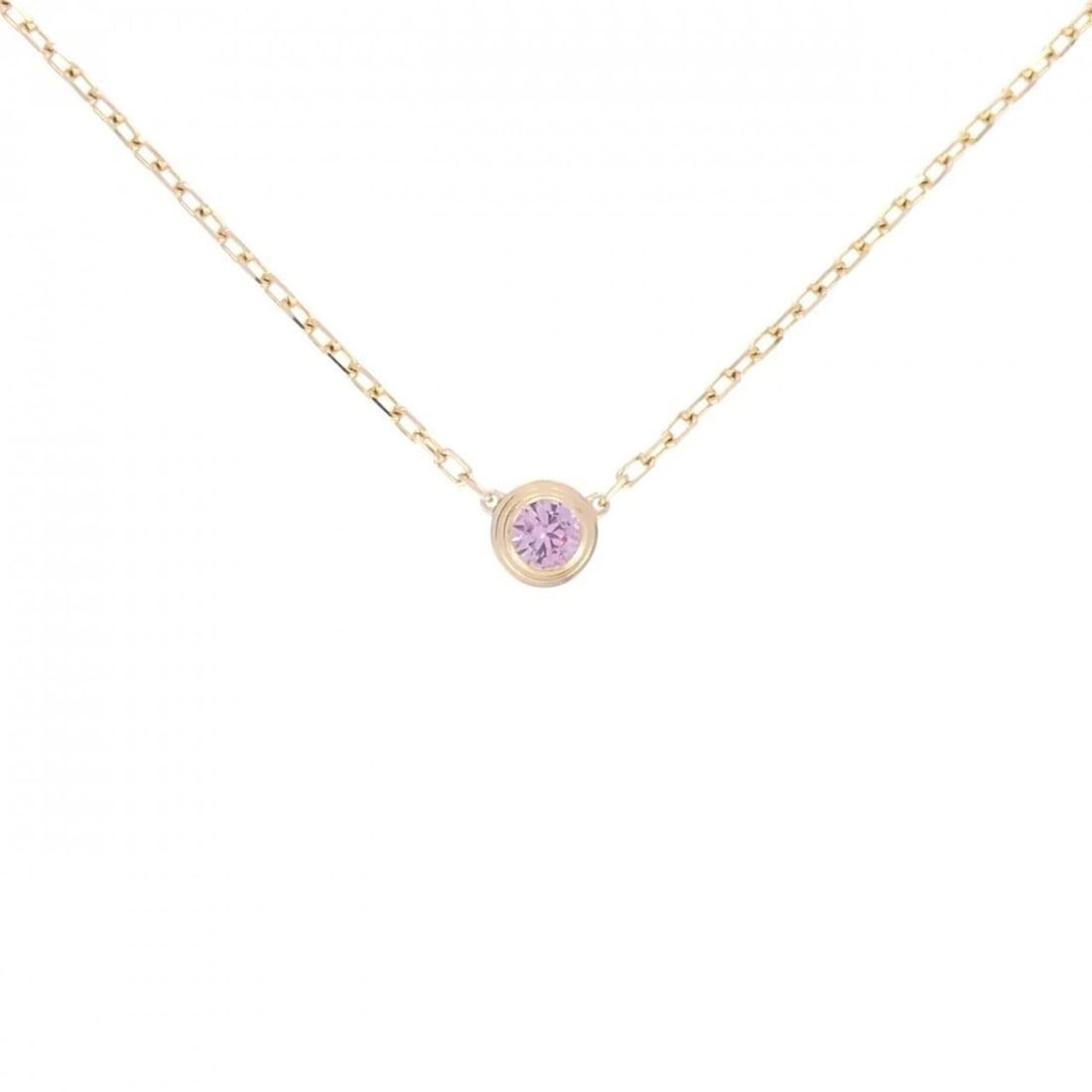 CARTIER D'AMOUR NECKLACE: Cartier d'Amour Necklace Brand: Cartier Type: Necklace Material: 750 Pink Gold Main Stone Sapphire Color: Pink Gold Size: 38 41cm Accessories: None Accessories Notice: When purchasing
