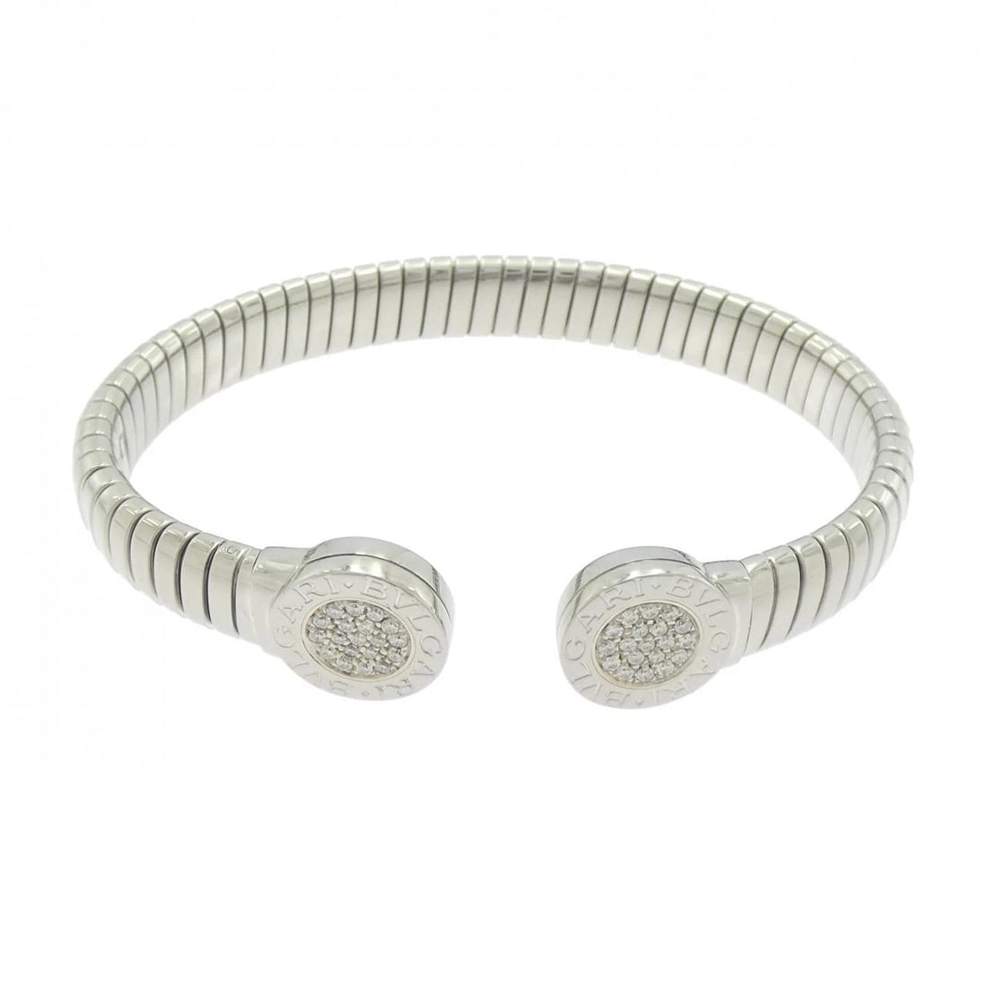 BVLGARI BANGLE: Bvlgari Bangle Brand: BVLGARI Type: Bracelet Material: none Main Stone Natural Color: Size: 17cm Accessories: None Accessories Notice: When purchasing pre-owned goods, please refer to the