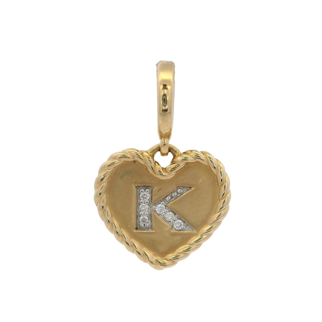 RETIRED DAVID YURMAN 18KT YELLOW GOLD HEART CHARM: Retired David Yurman 18kt Yellow Gold Heart Charm Brand: David Yurman Type: Charm Material: Yellow Main Stone Natural Color: Yellow Gold 18k Size: Length x Width of Pendant - 0.7x0.4" 