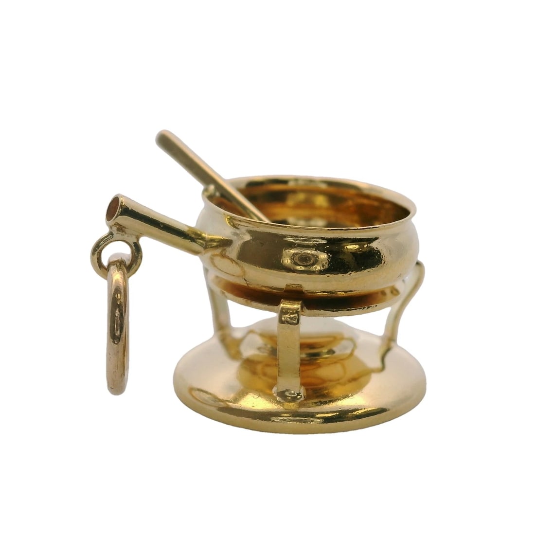 VINTAGE SOLID 18KT 750 YELLOW GOLD DANGLE CHARM: Vintage Solid 18kt 750 Yellow Gold Dangle Charm Brand: Unbranded Type: Charm Material: Yellow Color: Yellow Gold 18k Size: Length x Width - 0.7x0.4 Accessories: None Accessories Notice: Wh