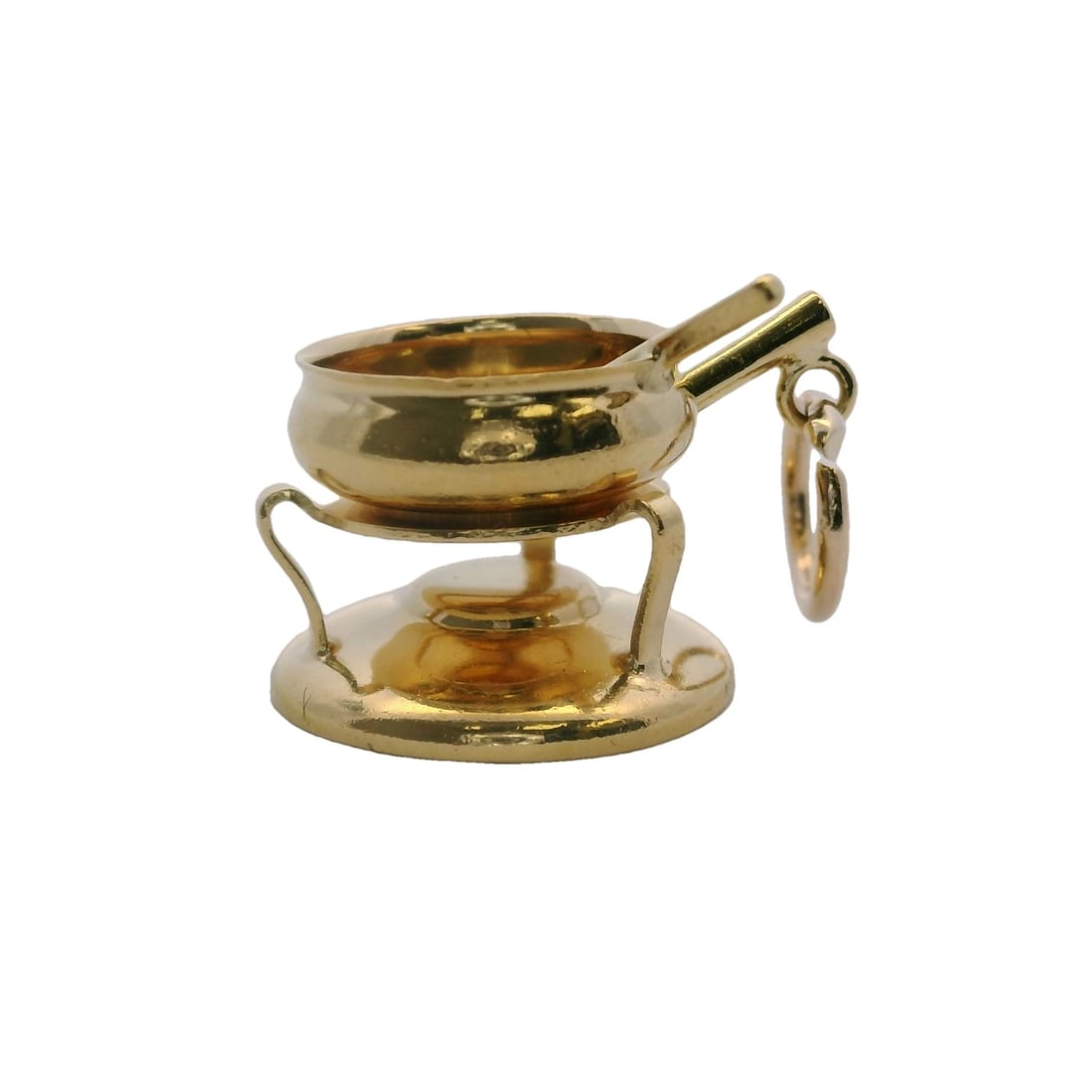 VINTAGE SOLID 18KT 750 YELLOW GOLD DANGLE CHARM - 4