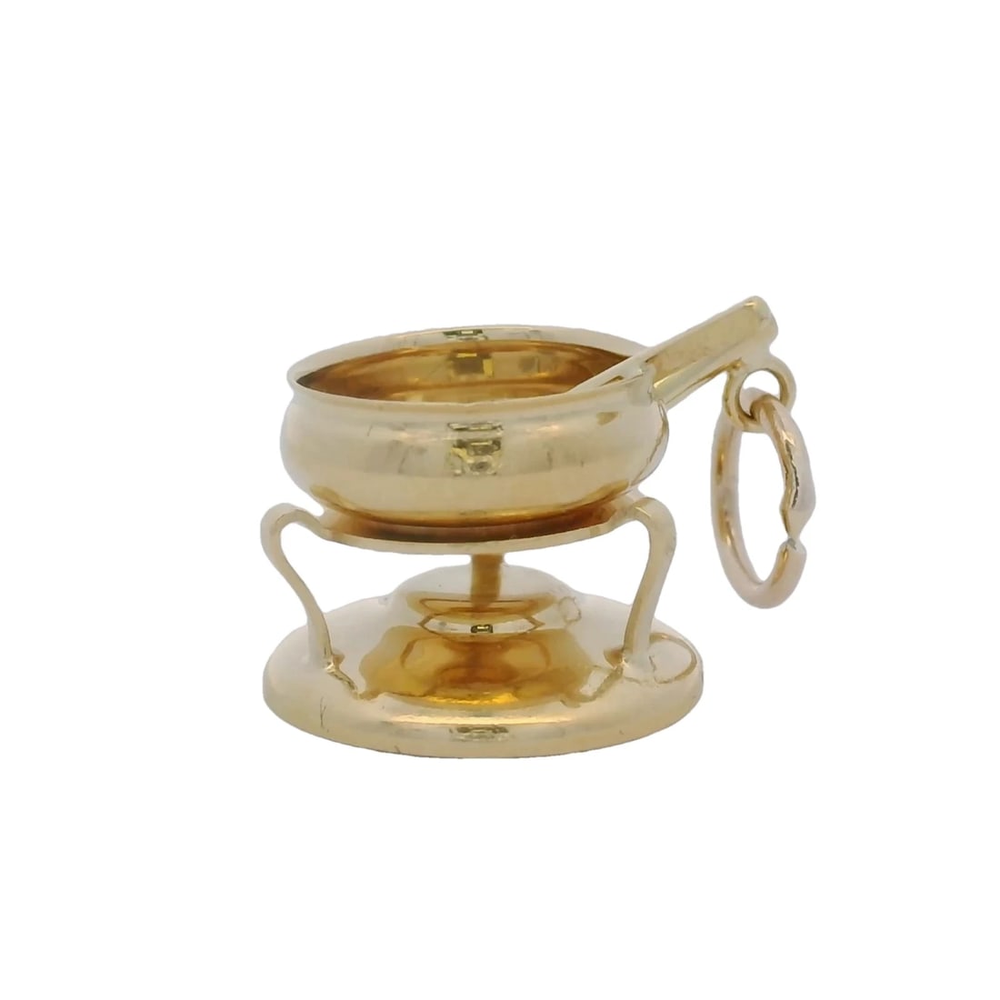 VINTAGE SOLID 18KT 750 YELLOW GOLD DANGLE CHARM - 5