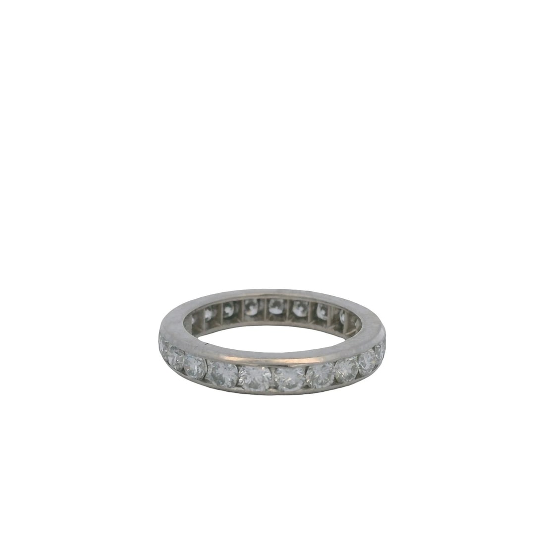 DIAMOND CHANNEL-SET ETERNITY STACKABLE BAND RING - 5