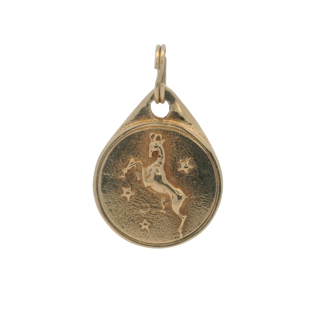 VINTAGE SOLID 14KT YELLOW GOLD NECKLACE PENDANT (1 of 2)