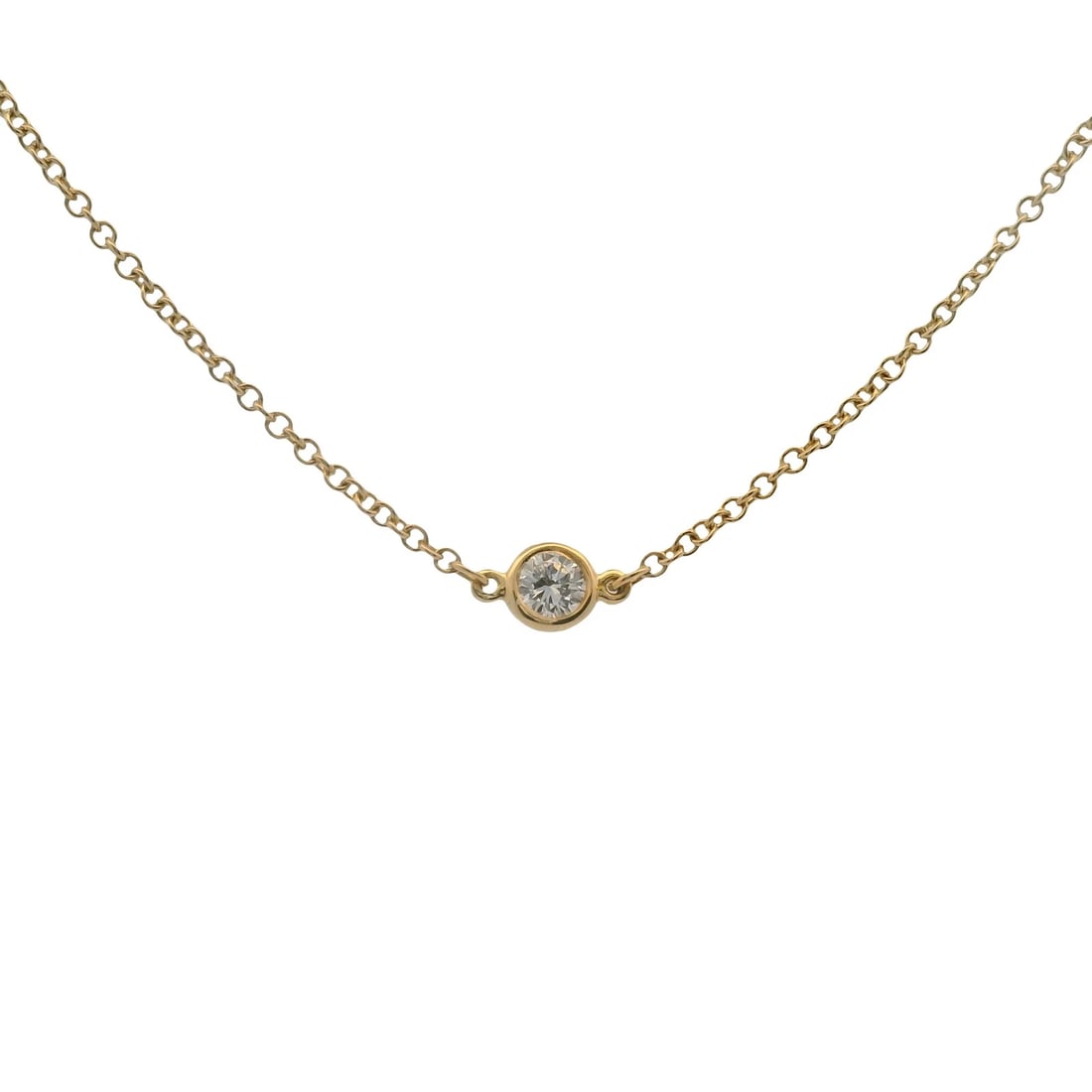 VINTAGE TIFFANY & CO ELSA PERETTI DIAMOND BRACELET: Vintage Tiffany & Co Elsa Peretti Diamond Bracelet Brand: Tiffany & Co Type: Bracelet Material: Yellow Main Stone Natural Color: Yellow Gold 18k Size: Length - 7" Width - 4mm Accessories: None