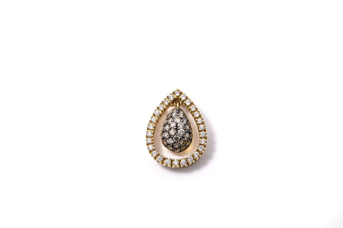LEVIAN DIAMOND CHARM 14K 585 YELLOW GOLD PENDANT (1 of 2)