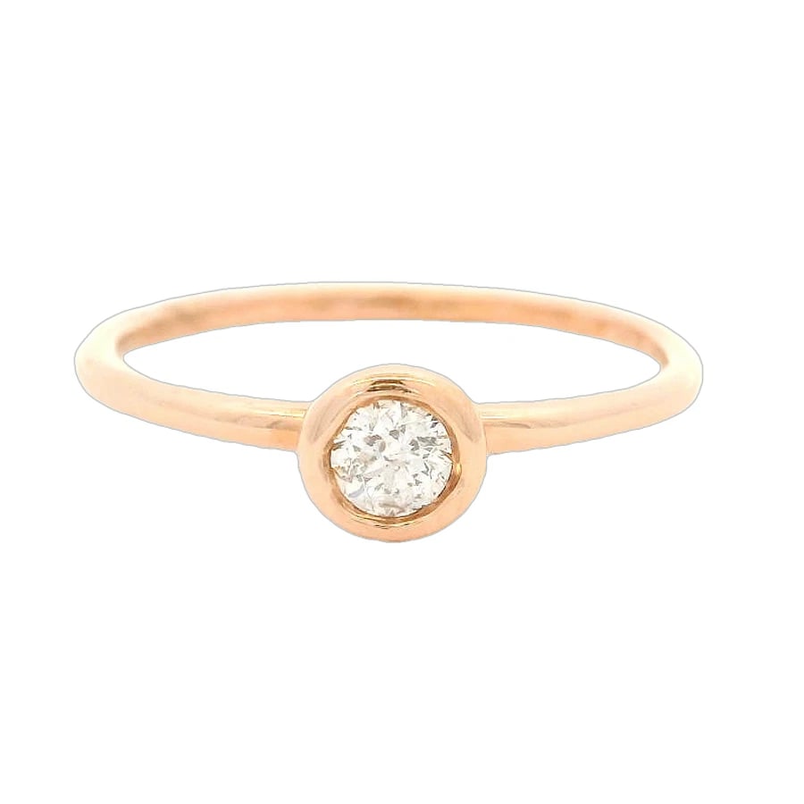 BEZEL-SET DIAMOND SOLITAIRE WEDDING ENGAGEMENT RING: Bezel-Set Diamond Solitaire Wedding Engagement Ring Brand: Unbranded Type: Ring Material: Yellow Main Stone Natural Color: Yellow Gold 14k Size: 9 US Accessories: None Accessories Notice: