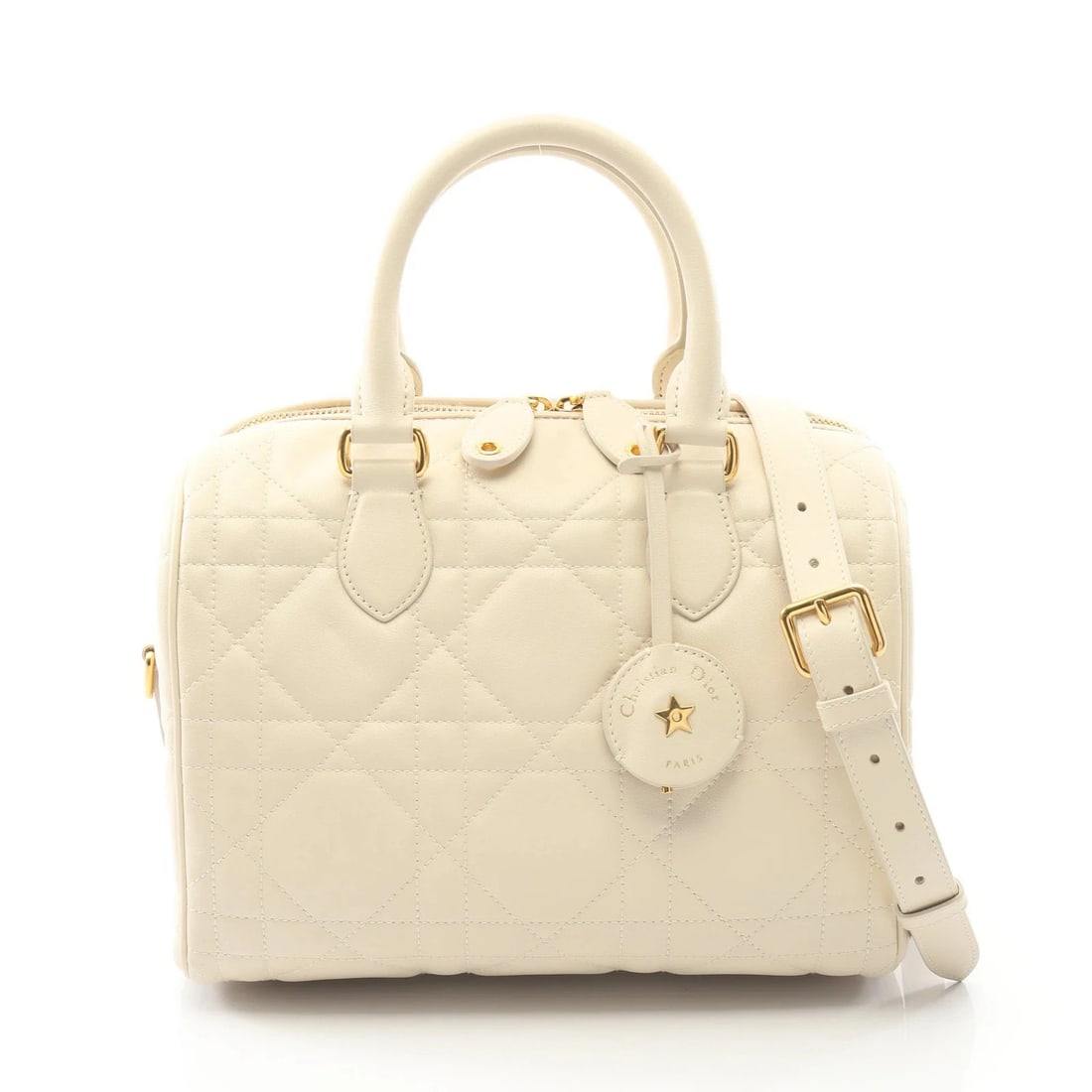 CHRISTIAN DIOR GROOVE 25 2-WAY HANDBAG LEATHER HANDBAG (1 of 5)