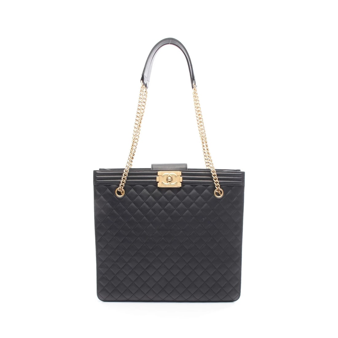 CHANEL BOY CHANEL SHOPPING BAG TOTE BAG LEATHER TOTE BAG: CHANEL Boy Chanel Shopping Bag Tote Bag Leather Tote Bag Brand: CHANEL Type: Tote Bag Material: Exterior MaterialLeather Color: Exterior Color Black Size: Dimensions: WWidth (top): 33cm / Width (b