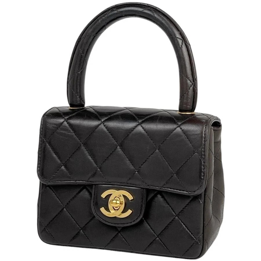 CHANEL MATELASSE COCO MARK MINI HANDBAG BLACK LEATHER SHOULDER BAG: CHANEL Matelasse Coco Mark Mini Handbag Black Leather Shoulder Bag Brand: CHANEL Type: Shoulder Bag Material: Exterior Materialleather Color: Exterior Color Black Size: Dimensions: W14cm × H11cm