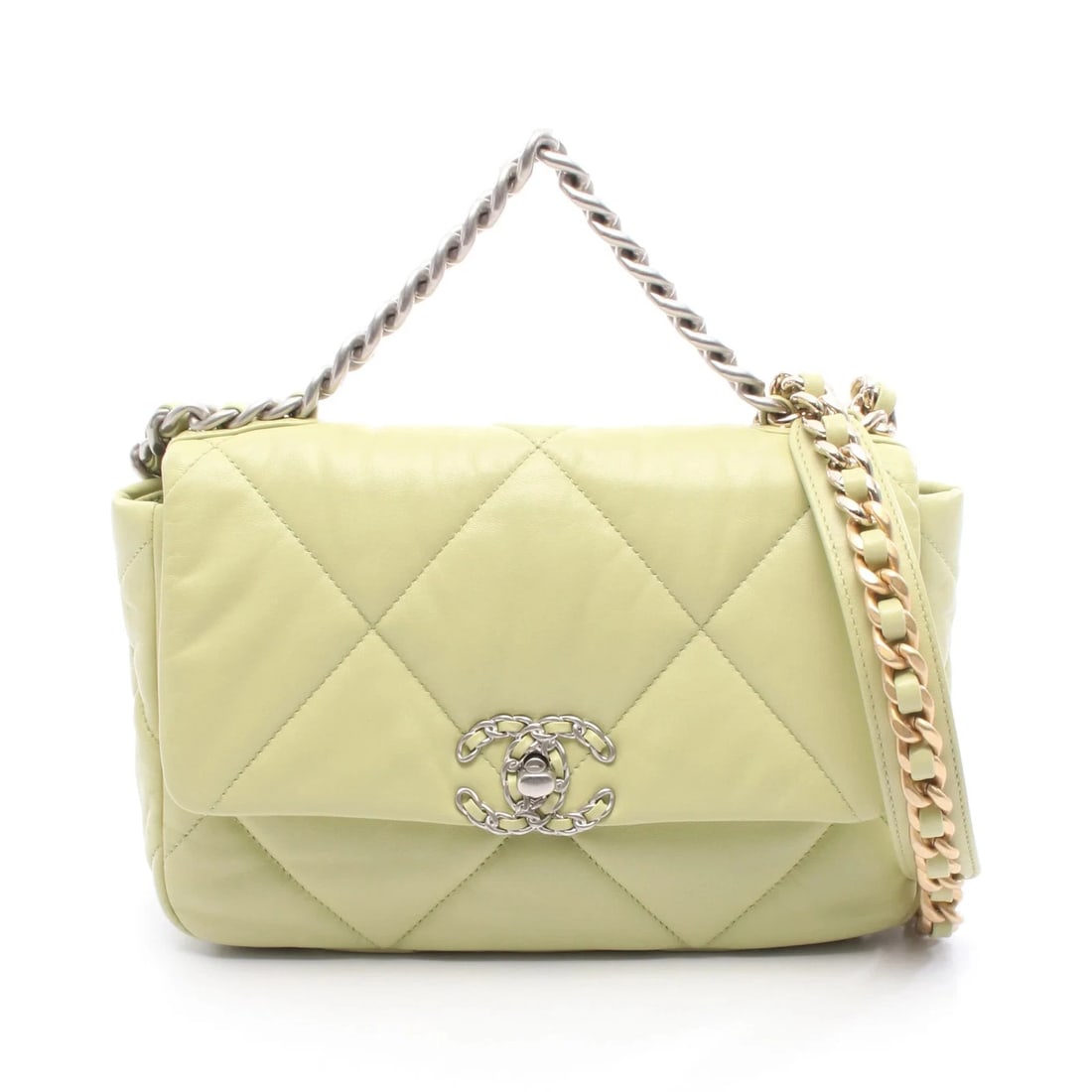 CHANEL BOY CHANEL CHAIN SHOULDER BAG LEATHER YELLOW GREEN SHOULDER BAG: CHANEL Boy Chanel Chain Shoulder Bag Leather Yellow Green Shoulder Bag Brand: CHANEL Type: Shoulder Bag Material: Exterior MaterialLeather Color: Exterior Color Yellow Green Size: Dimensions: WWid
