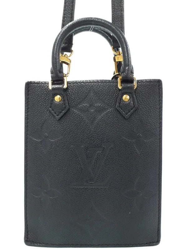 LOUIS VUITTON MONOGRAM EMPREINTE PETIT SAC PLAT 2-WAY BAG 2-WAY BAG (1 of 5)