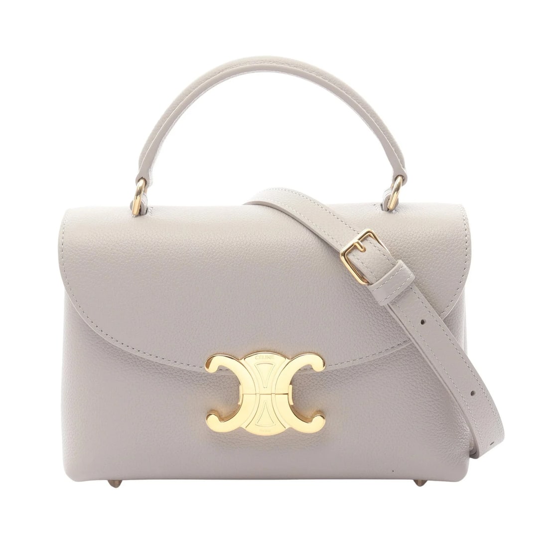 CELINE TEEN NINO HANDBAG LEATHER LIGHT GRAY HANDBAG (1 of 3)
