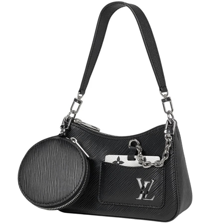 LOUIS VUITTON MARELLINI 2-WAY SHOULDER BAG EPI NOIR SHOULDER BAG (1 of 7)
