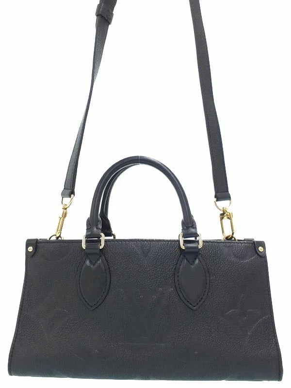 LOUIS VUITTON MONOGRAM EMPREINTE ONTHEGO EW 2-WAY BAG BLACK 2-WAY BAG: Louis Vuitton Monogram Empreinte OnTheGo EW 2-Way Bag Black 2-Way Bag Brand: Louis Vuitton Type: 2-Way Bag Material: Exterior MaterialMonogram Empreinte Leather Color: Exterior Color Noir (Black)