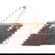 LOUIS VUITTON NEVERFULL PM MONOGRAM PIVONE HANDBAG TOTE BAG: LOUIS VUITTON Neverfull PM Monogram Pivone Handbag Tote Bag Brand: LOUIS VUITTON Type: Tote Bag Material: Exterior MaterialPVC Leather Color: Exterior Color Brown Size: Dimensions: WW (top): 37cm