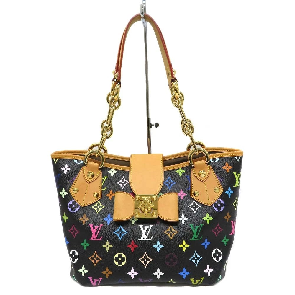 LOUIS VUITTON ANNIE MM MONOGRAM MULTICOLOR TOTE BAG HANDBAG: Louis Vuitton Annie MM Monogram Multicolor Tote Bag Handbag Brand: LOUIS VUITTON Type: Handbag Material: Exterior Material(Line) Monogram Multicolor Color: Exterior Color Size: Dimensions:
