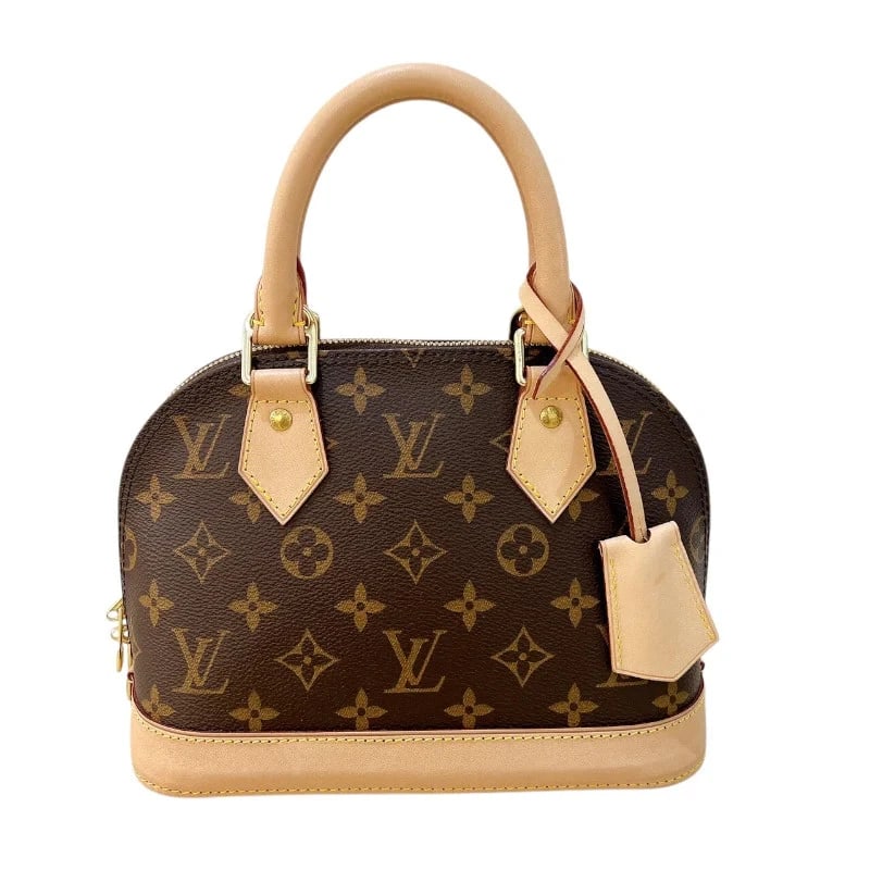 LOUIS VUITTON ALMA BB BROWN MONOGRAM CANVAS HANDBAG HANDBAG: LOUIS VUITTON Alma BB Brown Monogram Canvas Handbag Handbag Brand: LOUIS VUITTON Type: Handbag Material: Exterior MaterialMonogram canvas Color: Exterior Color Brown Size: Dimensions: W23cm ×