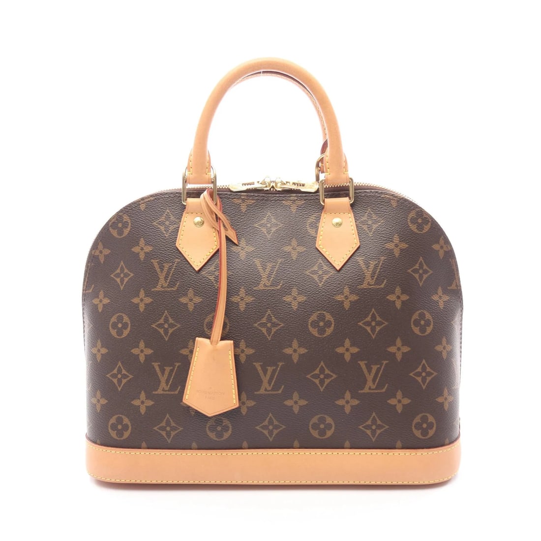 LOUIS VUITTON ALMA MONOGRAM HANDBAG PVC LEATHER HANDBAG: LOUIS VUITTON Alma Monogram Handbag PVC Leather Handbag Brand: LOUIS VUITTON Type: Handbag Material: Exterior MaterialPVC Leather Color: Exterior Color Brown Size: Dimensions: WW (bottom):