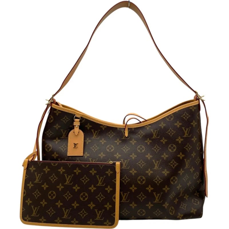 LOUIS VUITTON CARRYALL NM MM MONOGRAM BROWN SHOULDER BAG HANDBAG: LOUIS VUITTON Carryall NM MM Monogram Brown Shoulder Bag Handbag Brand: LOUIS VUITTON Type: Handbag Material: Exterior MaterialMonogram Color: Exterior Color Brown Size: Dimensions: W45.5cm × H31