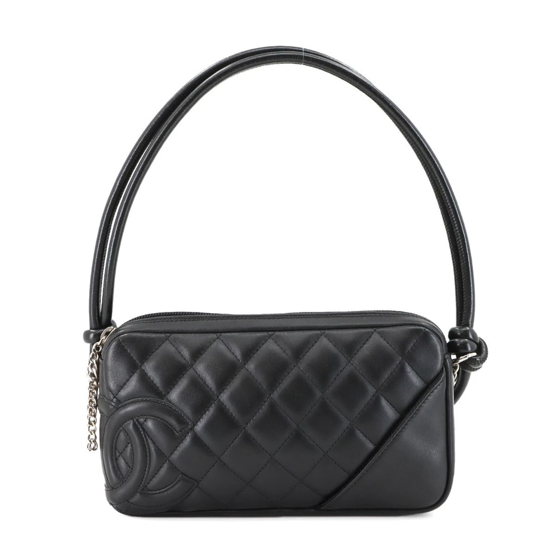 CHANEL CAMBON LINE SHOULDER BAG LEATHER BLACK (1 of 5)