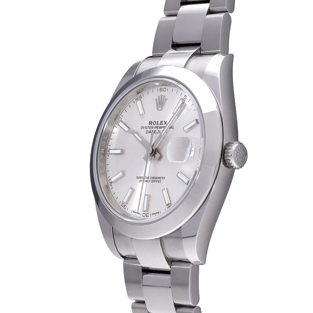 ROLEX DATEJUST SILVER WATCH - 2