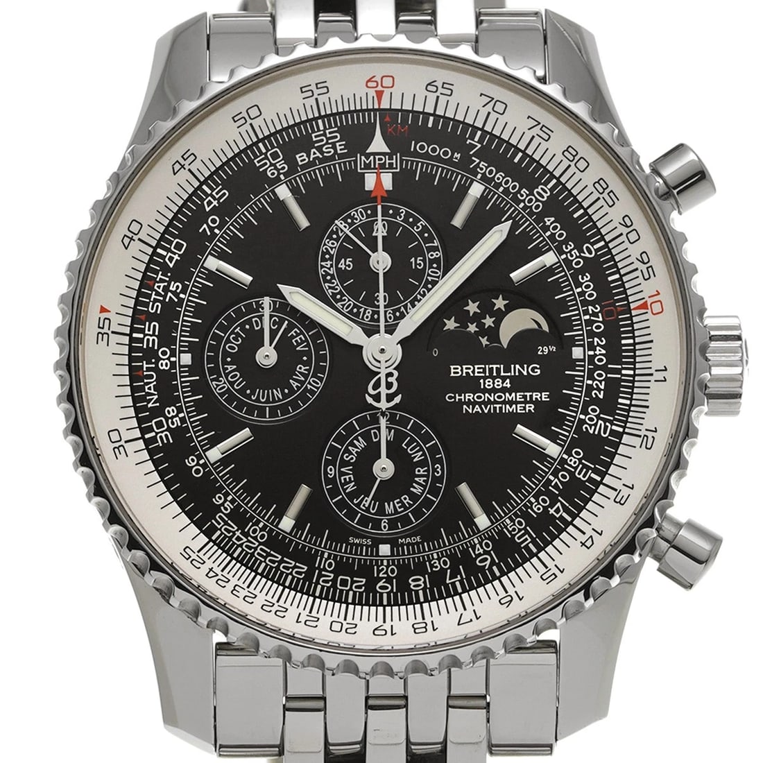 BREITLING NAVITIMER BLACK WATCH - 4