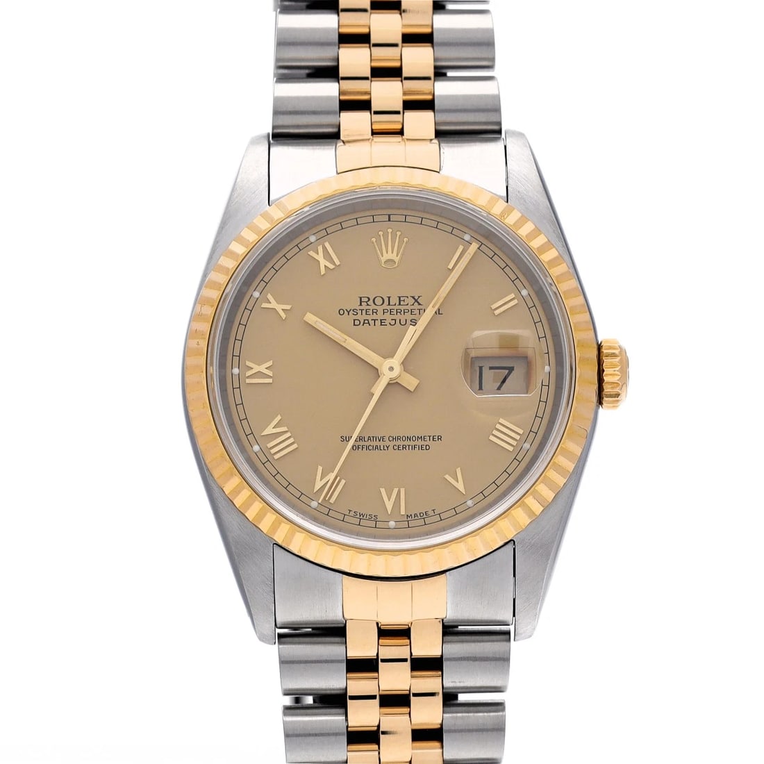 ROLEX DATEJUST CHAMPAGNE WATCH (1 of 4)