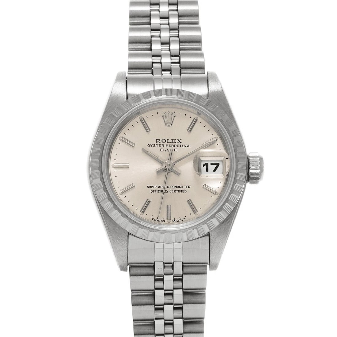 ROLEX OYSTER PERPETUAL SILVER WATCH: ROLEX Oyster Perpetual Silver WATCH Brand: ROLEX Type: Wristwatch Material: Band Material Stainless steel, Case Material Stainless steel Color: Dial Color Silver Size: Case H/about 26mm W/about 26