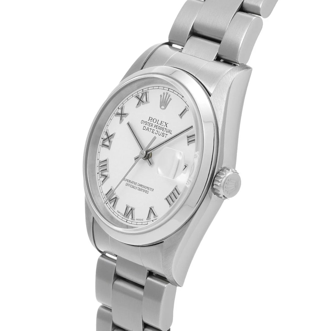 ROLEX DATEJUST WHITE WATCH - 2