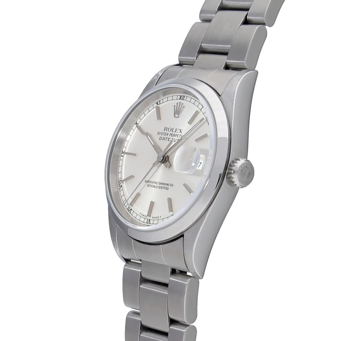 ROLEX DATEJUST SILVER WATCH - 2