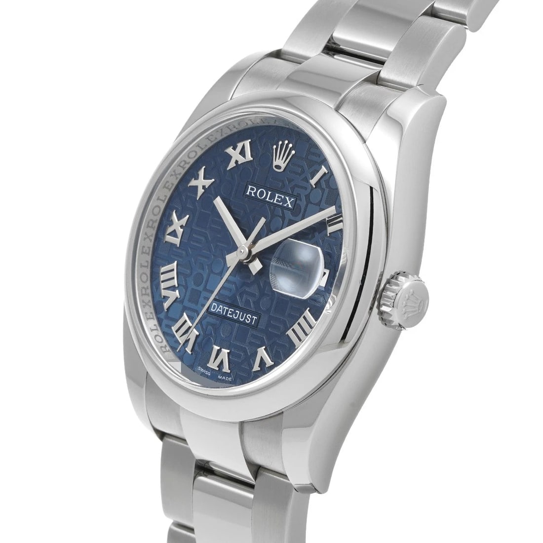 ROLEX DATEJUST BLUE COMPUTER WATCH - 2