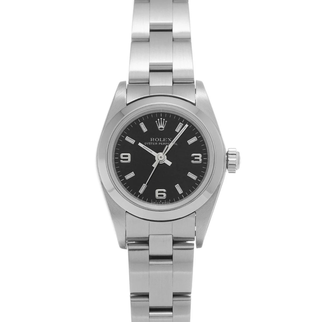 ROLEX OYSTER PERPETUAL BLACK WATCH (1 of 4)