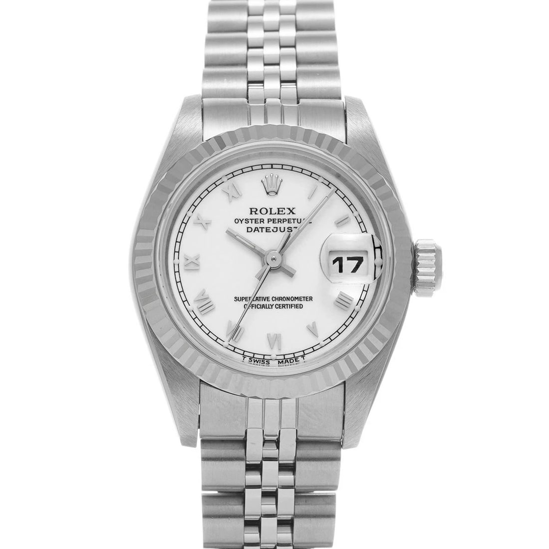 ROLEX DATEJUST WHITE WATCH: ROLEX Datejust white WATCH Brand: ROLEX Type: Wristwatch Material: Band Material Stainless steel, Case Material Stainless steel Color: Dial Color white Size: Case H/about 26mm W/about 26mm D/about