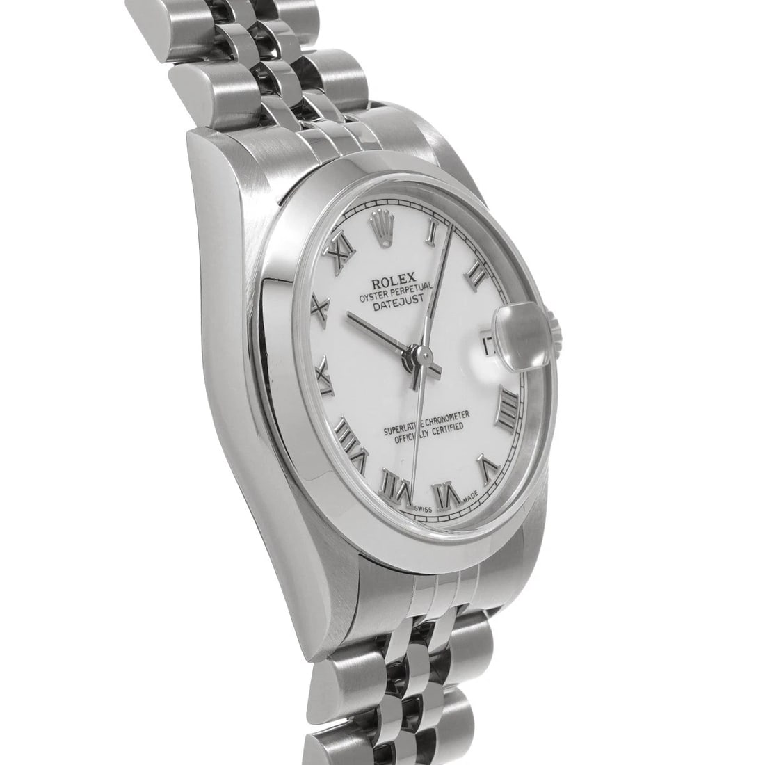 ROLEX DATEJUST WHITE WATCH - 3