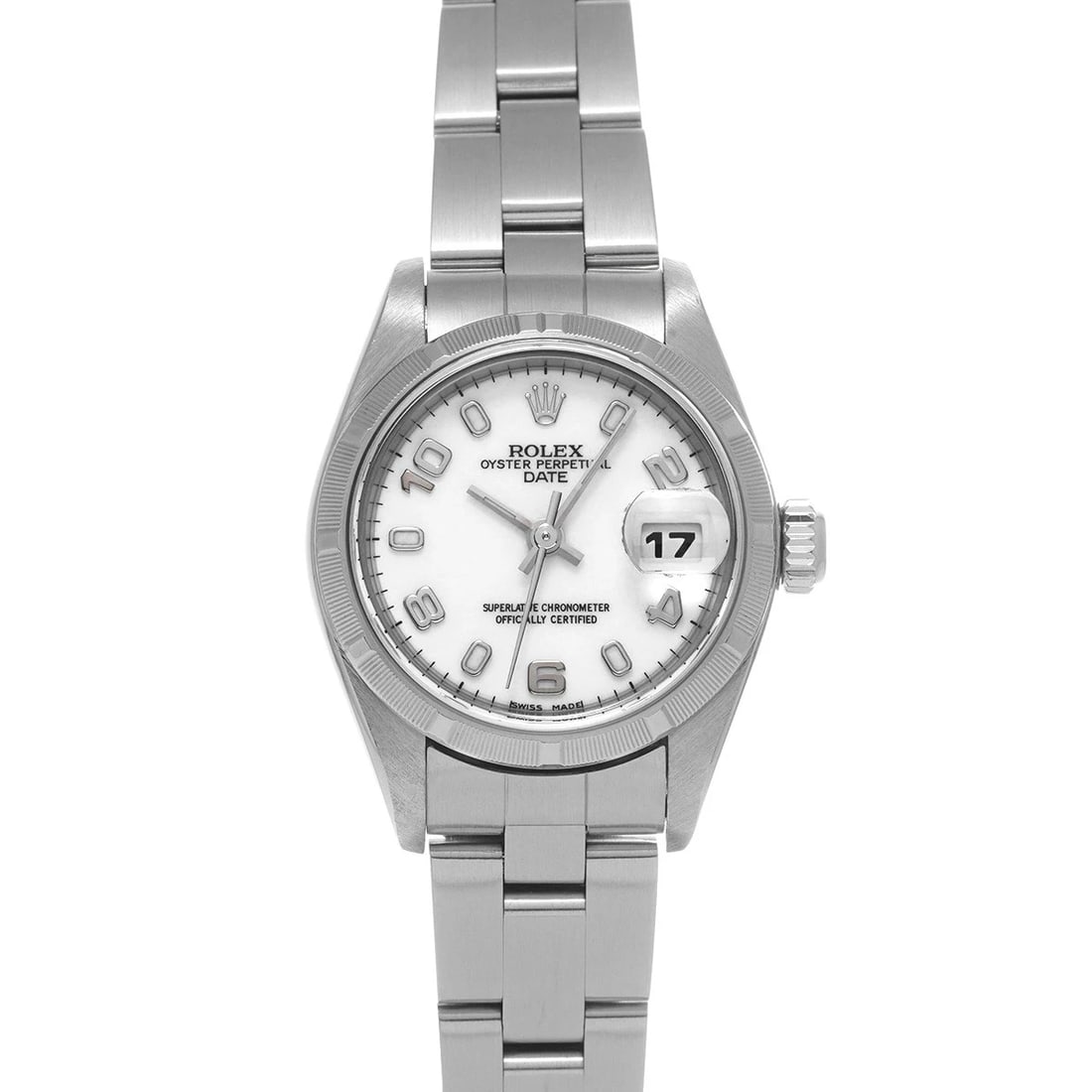 ROLEX OYSTER PERPETUAL WHITE WATCH (1 of 4)