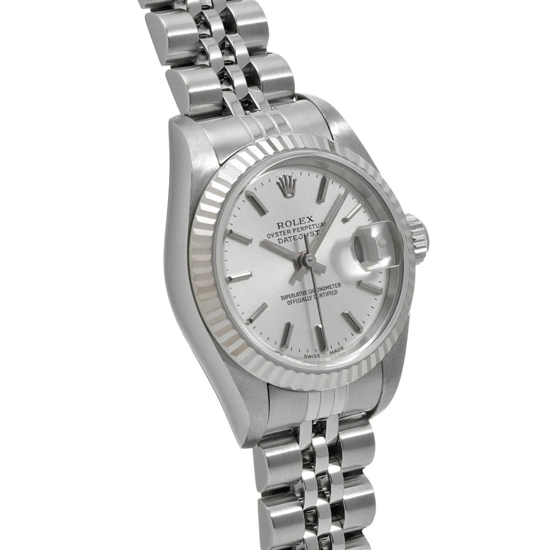 ROLEX DATEJUST SILVER WATCH - 3