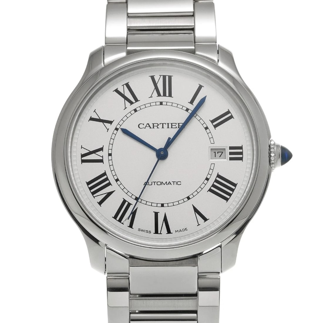 CARTIER RONDE MUST SILVER WATCH: CARTIER Ronde Must Silver WATCH Brand: CARTIER Type: Wristwatch Material: Band Material Stainless steel, Case Material Stainless steel Color: Dial Color Silver Size: Case H/about 40mm W/about