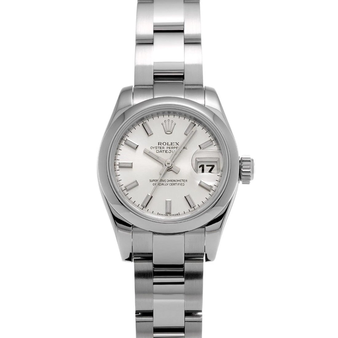 ROLEX DATEJUST SILVER WATCH (1 of 5)
