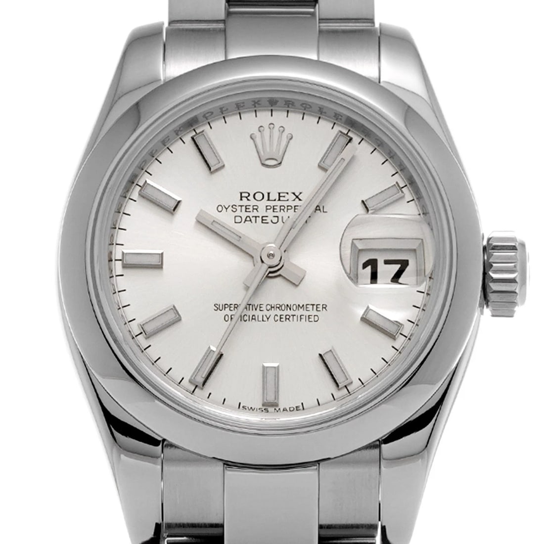 ROLEX DATEJUST SILVER WATCH - 5