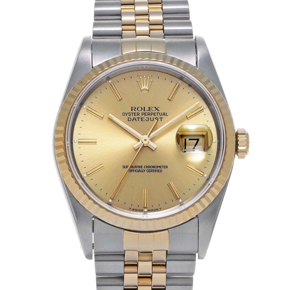ROLEX DATEJUST CHAMPAGNE WATCH (1 of 4)