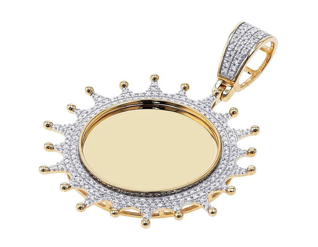 DIAMOND SPLASH BORDER MEMORY PENDANT - 2