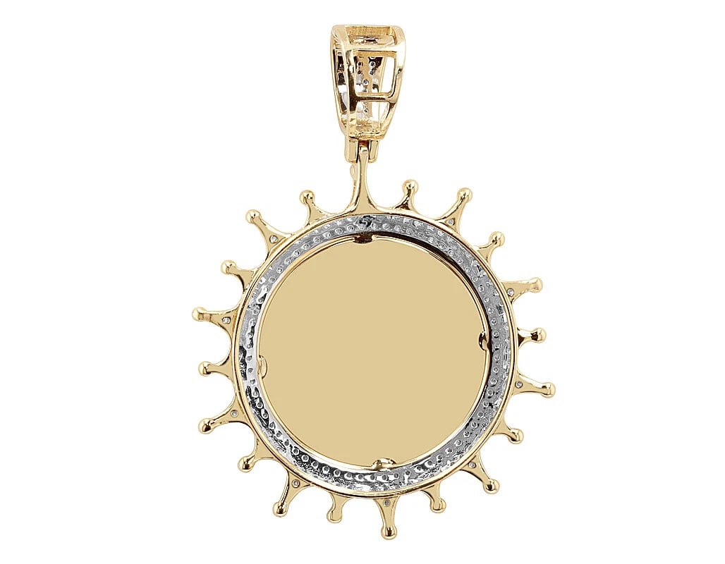 DIAMOND SPLASH BORDER MEMORY PENDANT - 3